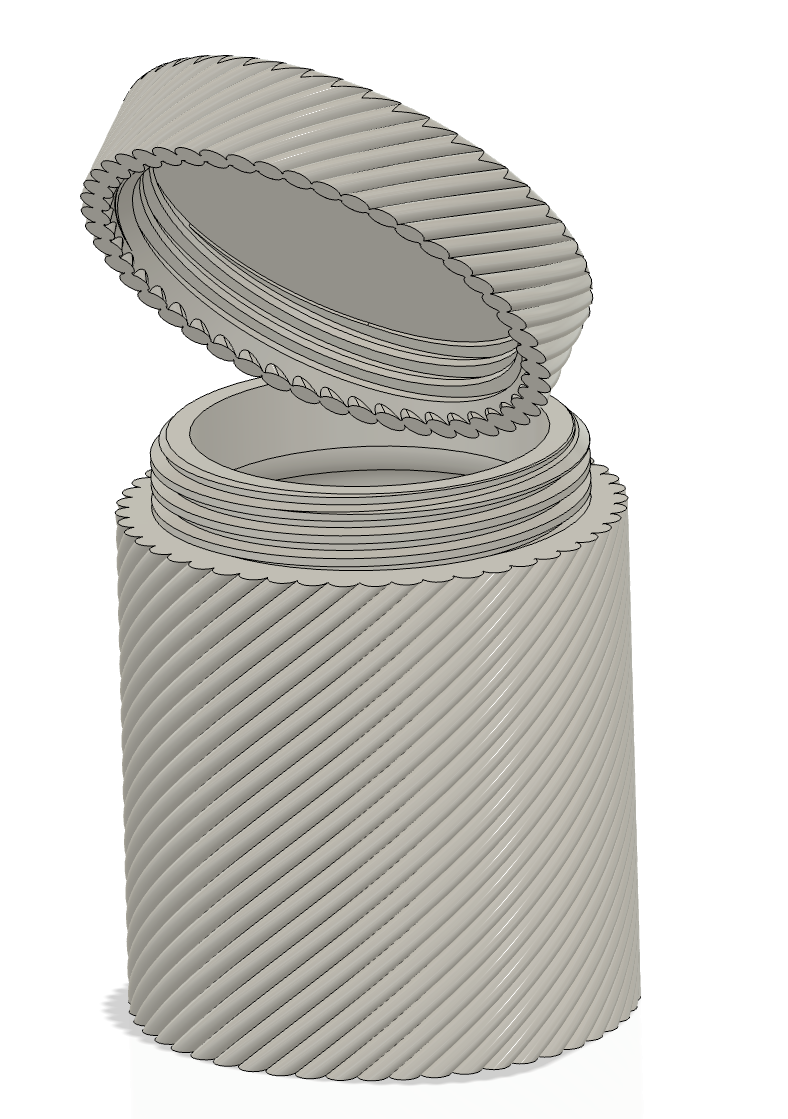 SORTER Schraubverschluss Dose STL