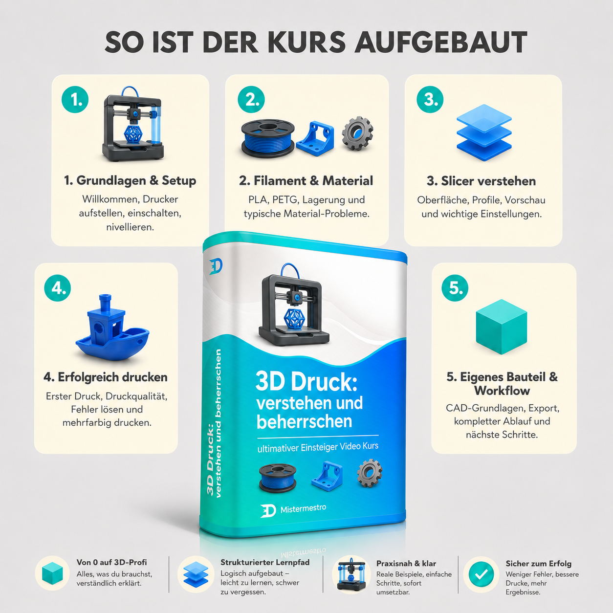 3D Druck verstehen und beherrschen