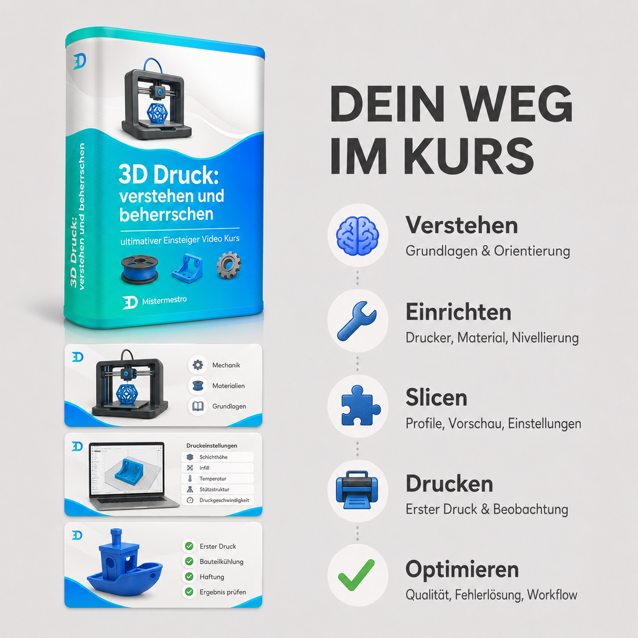 3D Druck verstehen und beherrschen