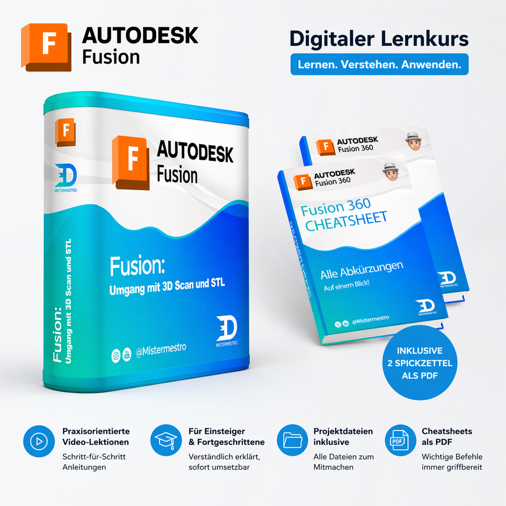 Fusion 360 Mesh Mastery: Der Komplettkurs für 3D-Scan & STL-Bearbeitun ...